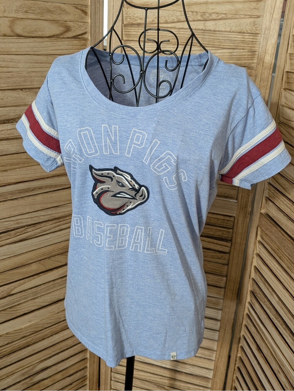 Lehigh Valley Ironpigs MiLB '47 Women's Logo Front Short Sleeve T-Shirt Large